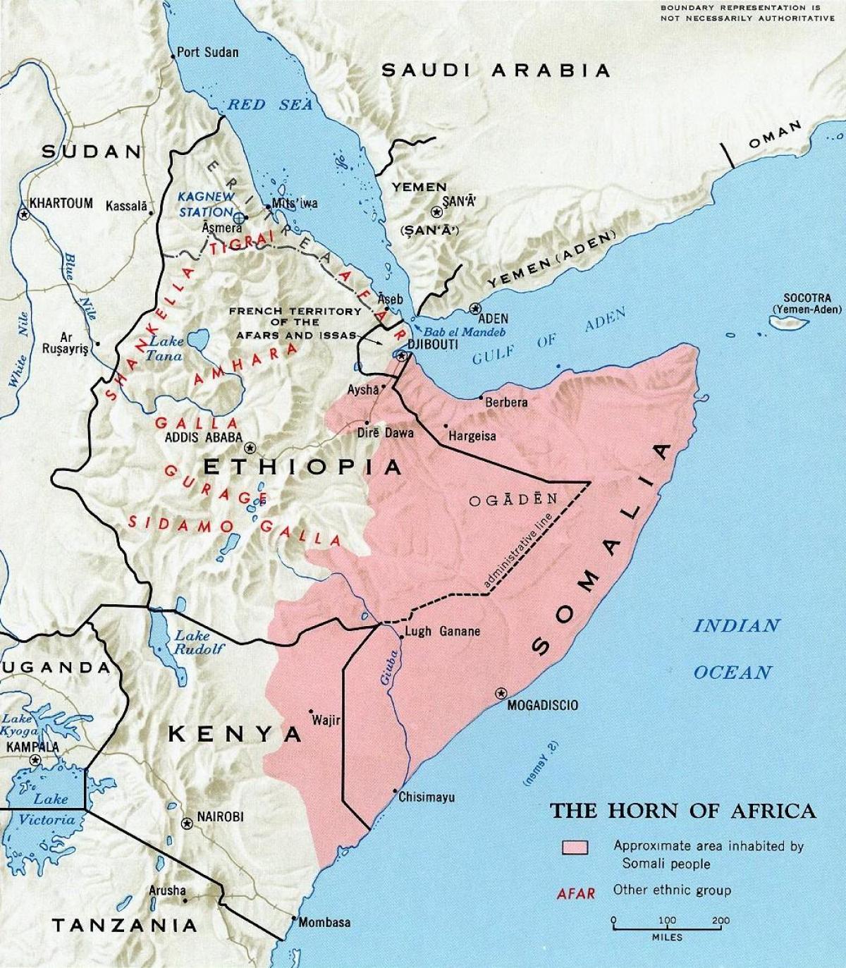 Karte von Nord-Kenia