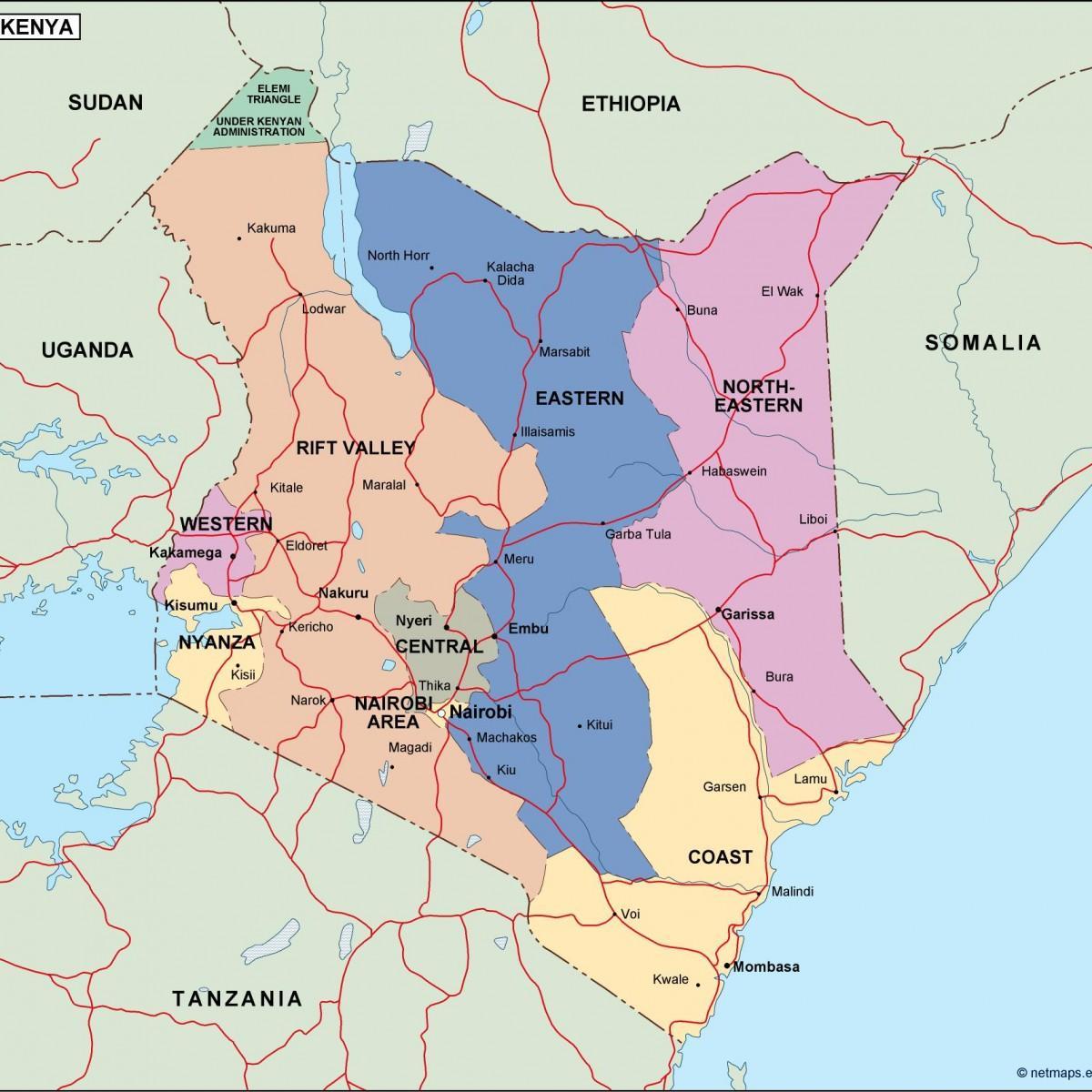 Karte Von Kenia Zeigen Flusse Karte Von Kenia Zeigen Flusse Ost Afrika Afrika