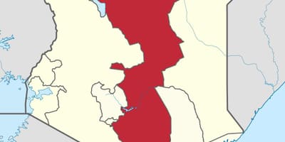 Karte der östlichen Provinz von Kenia