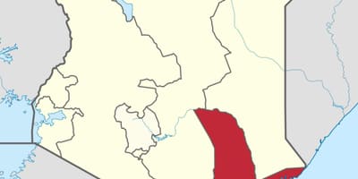 Karte coast province Kenia