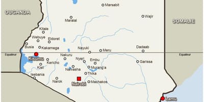 Karte von Kenia-kitale