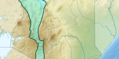 Karte von rift-valley-Kenia