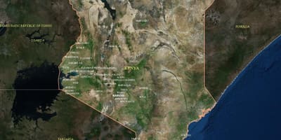 Anzeigen der Sat-Karte von Kenia